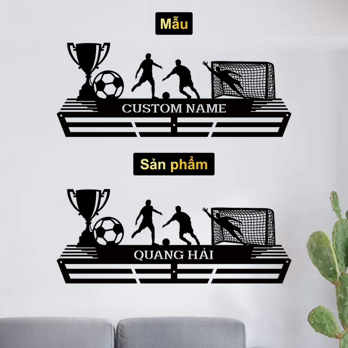 GIÁ TREO HUY CHƯƠNG BÓNG ĐÁ B6