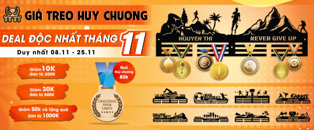 DEAL BÙNG NỔ THÁNG 11! GIÁ TREO HUY CHƯƠNG ƯU ĐÃI SỐC